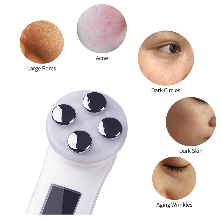 Uso doméstico, beleza facial, ferramentas para cuidados com a pele Dispositivo para massagem de vibração de fóton para levantamento de rosto  