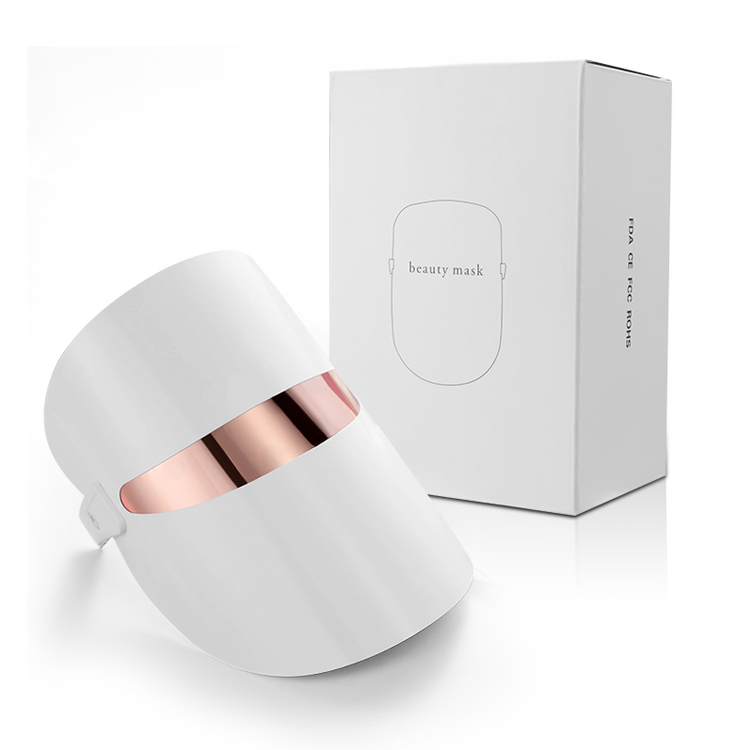 新しい美容レッドライトセラピーフォトンマスクフェイス3色ワイヤレスLED赤外線マスク