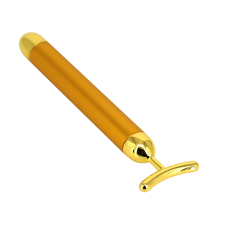 Dispositivo di massaggio elettrico di vibrazione di massaggio del bastone dell'oro dello strumento del viso di bellezza dell'oro V  