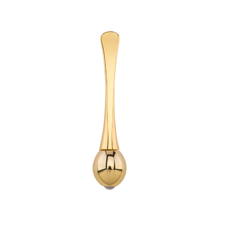 Hot Selling Eye Massage Cream Cosmetic Gold Metal Spoon And Spatula Roller  