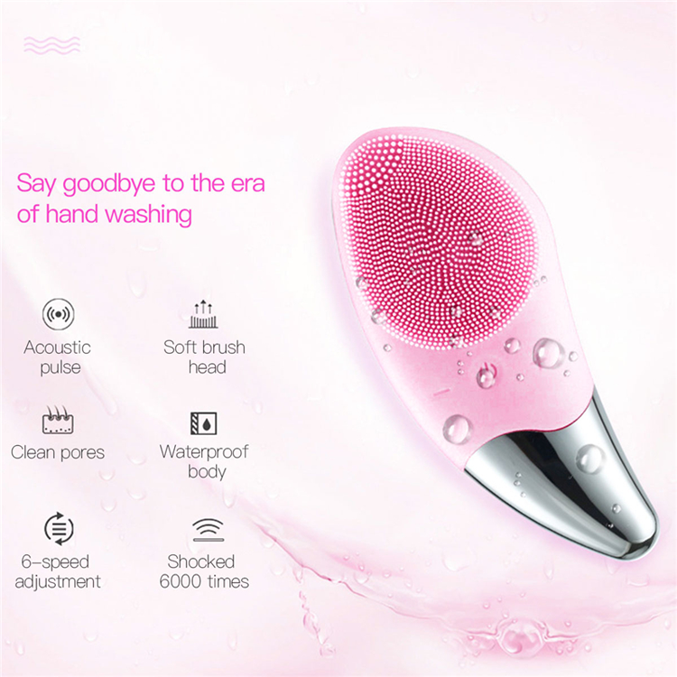 Pores en silicone exfolient les brosses de nettoyage du visage brosse de lavage de nettoyage en profondeur instrument de beauté de massage  