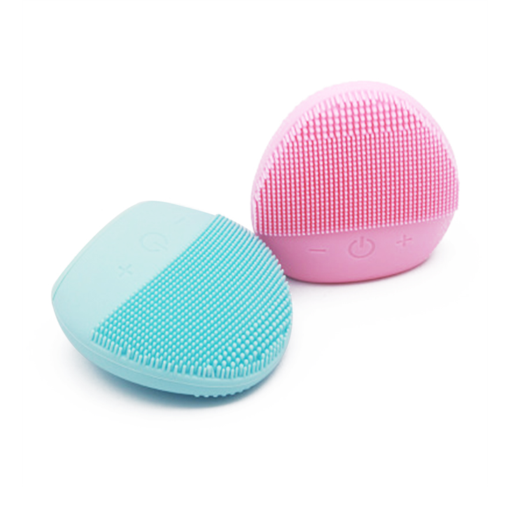 Spazzola sonica per la pulizia del viso impermeabile in silicone per massaggiatore elettrico personalizzato per la pulizia del viso  