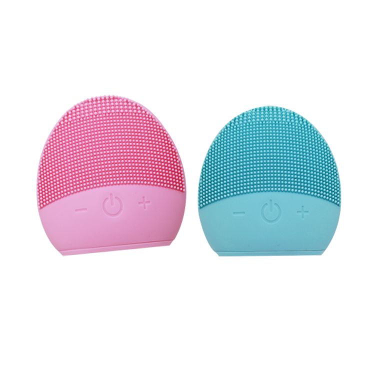 Customized Electric Silicone Face Brush Massager Waterproof Facial Cleansing Sonic Brush