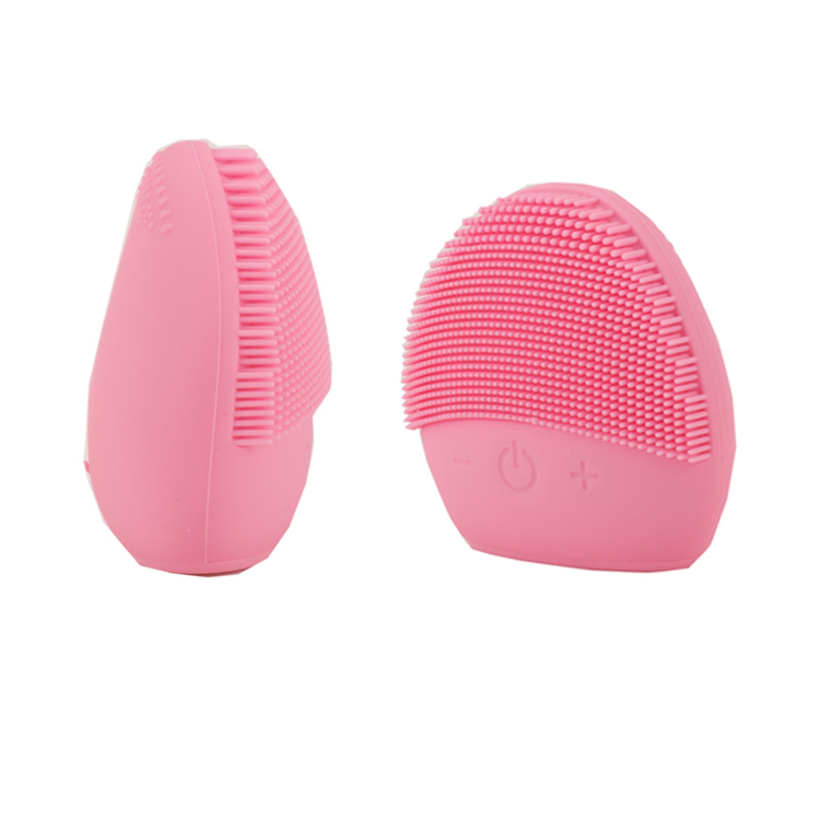  Customized Electric Silicone Face Brush Massager Waterproof Facial Cleansing Sonic Brush  