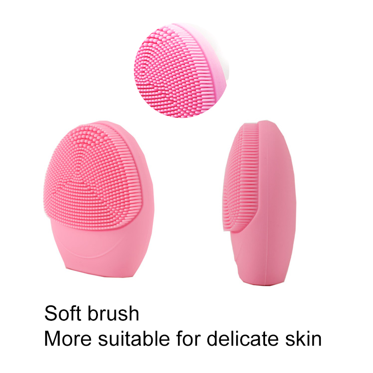 Cepillo de limpieza facial de silicona eléctrica sónica de bajo precio Cepillo facial de silicona para lavado de cara  