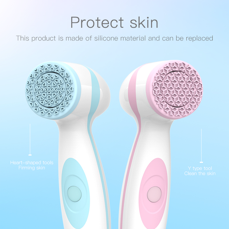  Escova de limpeza facial de silicone para limpeza profunda de venda quente Máquina de spa para pele à prova d'água  