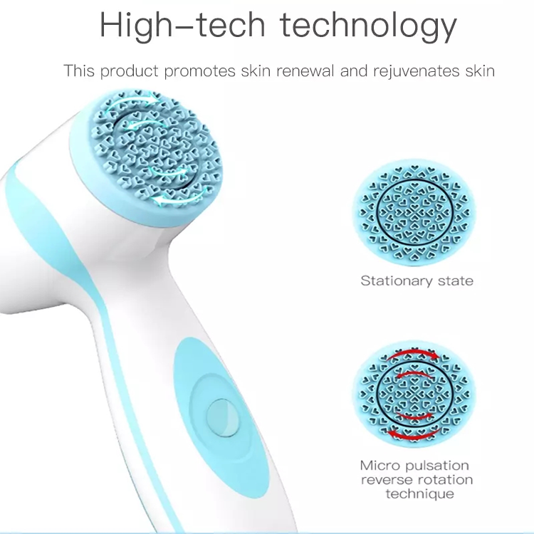 Hot Sale Deep Cleansing Silicone Facial Cleansing Brush Waterproof Skin Spa Machine   
