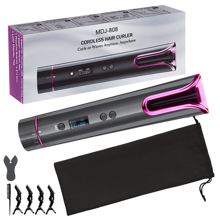 Best Seller Amazon Automatic Hair Curler Ceramic Curling Flat Iron Wand Roller Curls Hair Master  