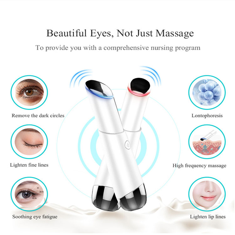  Touchez l'instrument de beauté intelligent Massage des yeux pour le visage Mini masseur pour les yeux à vibrations soniques  