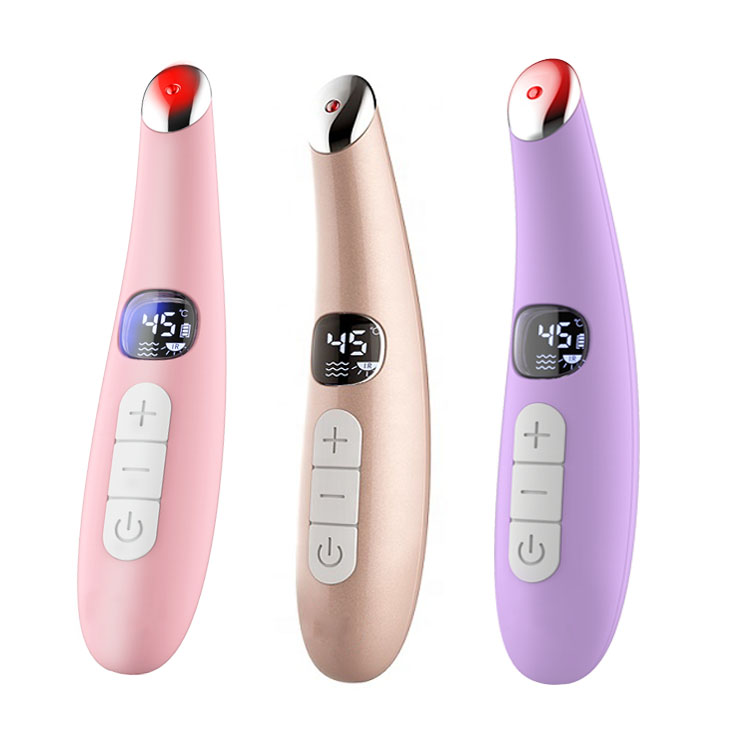  Electric Led Home Beauty Equipment Vibration Eye Lip Massager Pen  For Puffiness Dark Circles  